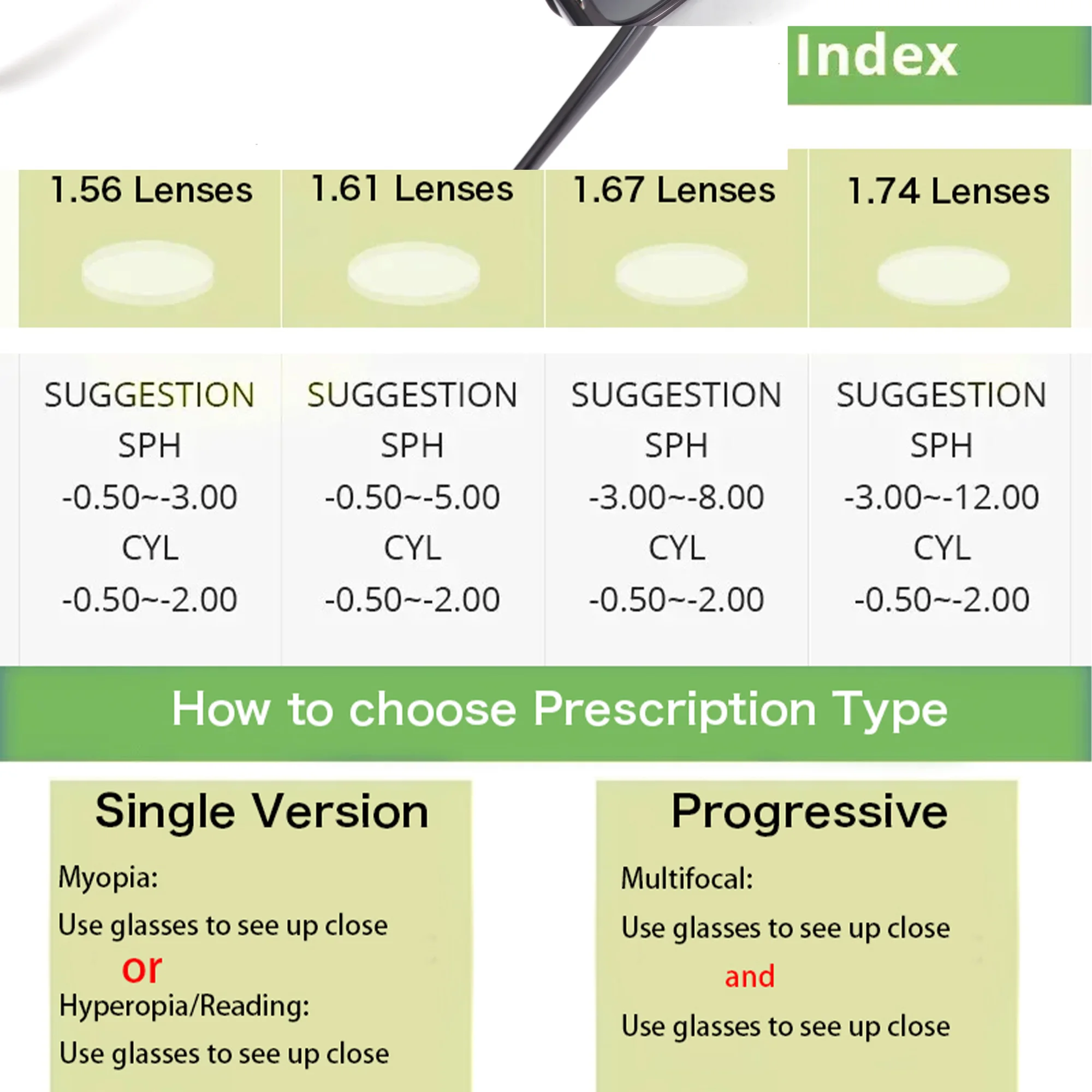 AIR EIGHT S Size Square Acetate For Women Prescription Sunglasses Progressive Polarized UV400 TAC Business Trip Eyewear