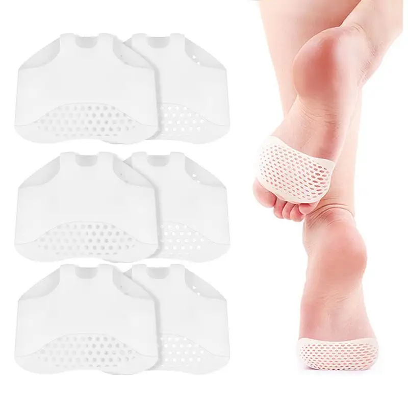 Metatarsal Foot Pads Front Foot Cushion Shoe Insoles Invisible Gel Pad Toe Separator Forefoot Comfort Pads For Boots Sneakers