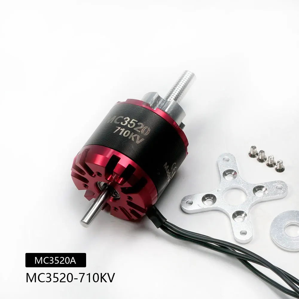 AEORC MC3520 Brushless Motor 710KV/870KV High-Torque Power Unit for RC Aircraft/Drone Models, Durable Motor for Fixed-Wing Plane