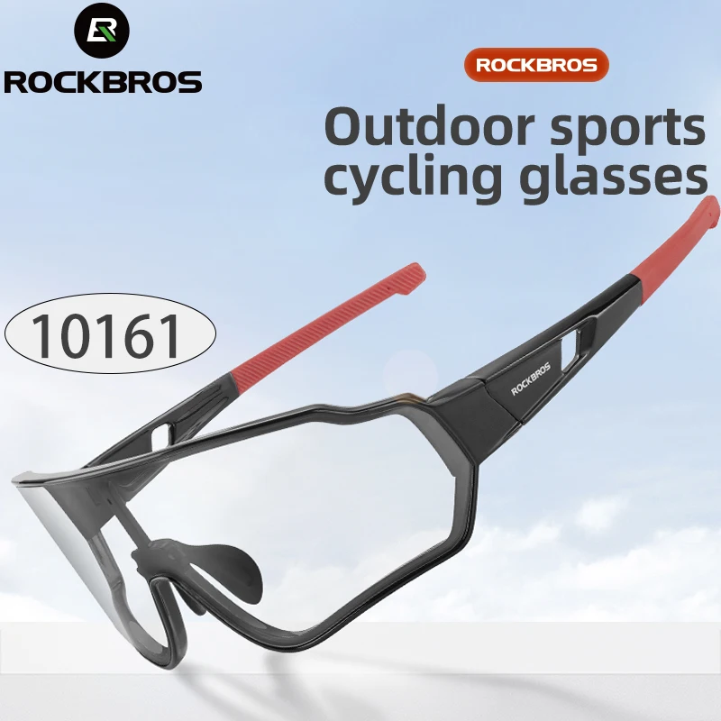 ROCKBROS Cycling Glasses Men Women Photochromic Polarized Outdoor Sport Sunglasses Eyewear Inner Frame Bike Glasses Goggles