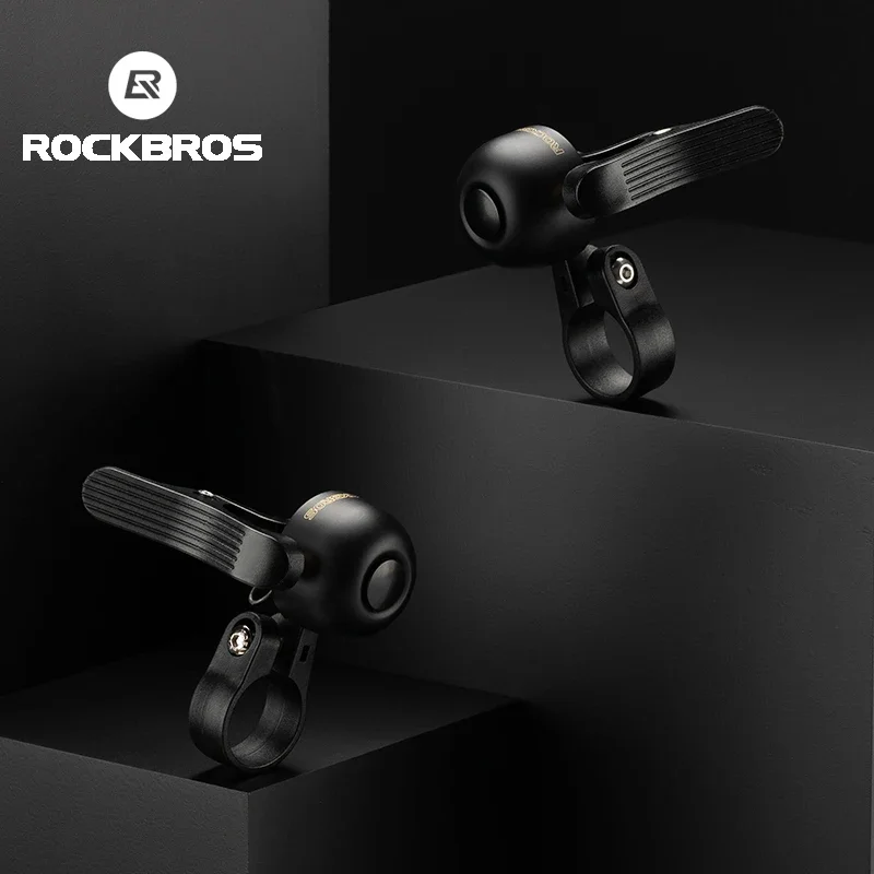 ROCKBROS-timbre para bicicleta, bocina para manillar de montaña, llamada de Ciclismo de Carretera, anillo de aleación, alarma de advertencia de sonido nítido para accesorios de seguridad para bicicleta