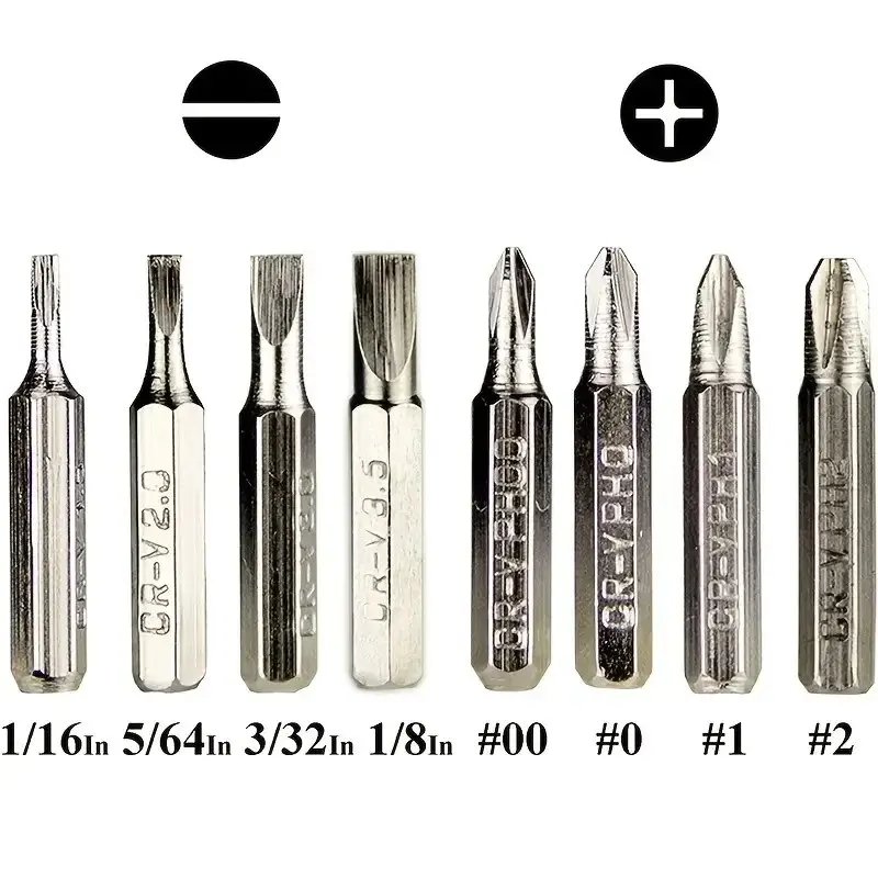 8-in-1-Schraubendreherstift aus Aluminiumlegierung – austauschbare Bits für einfache Reparaturen und Demontage