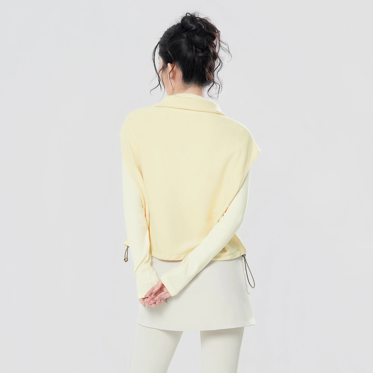 Adult Fleece Vest Soft Plush Sleeveless Jacket with Stand Collar Women Thermal Stylish Clothes for Outdoor Girls Dance Tank Top
