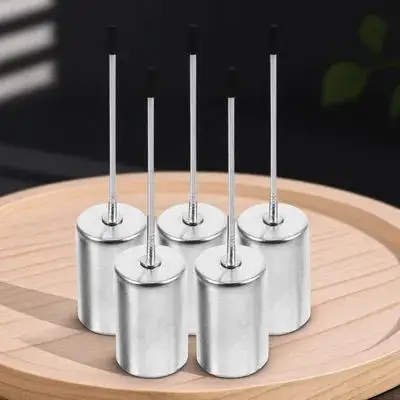 

5pcs Metal Christmas Holders Festival Cup Inserts Spike Table Tree Decor Tealight Glasses Sturdy
