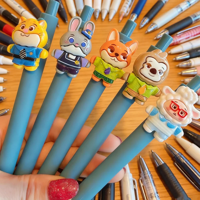 

5 упаковок креативных гелевых ручек разных форм в произвольном стиле, гелевые ручки в форме животных, черные чернила, выдвижные ручки, незаменимые для учебы и офиса, гладкие и не накидные, отличный подарок