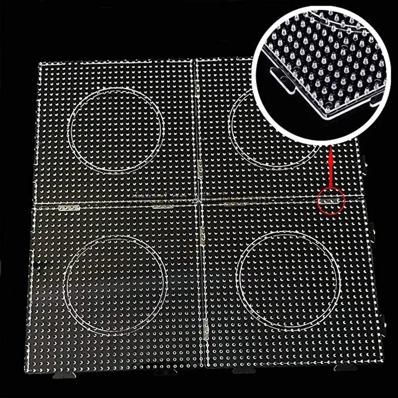 5mm Perler koraliki kwadratowe Pegboard 3D Puzzle Juguetes dla Hama koralików edukacyjne zabawki dla dzieci Puzzle Jigsaw binquedos