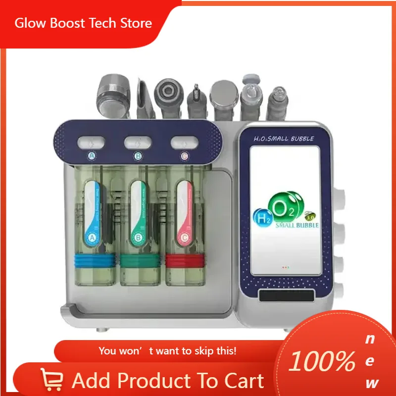 

Многофункциональный аппарат NY7 7-в-1 для гидропилинга и кислородной терапии: очищение кожи, гидродермабразия, аквапилинг