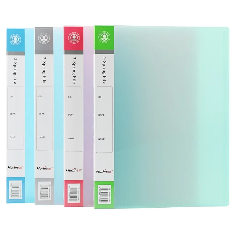 

A4 File Folder Binder Lager Capacity Desk Paper Document Organizer Transparent Waterproof PP 2 Hole Binder for A4 Pages