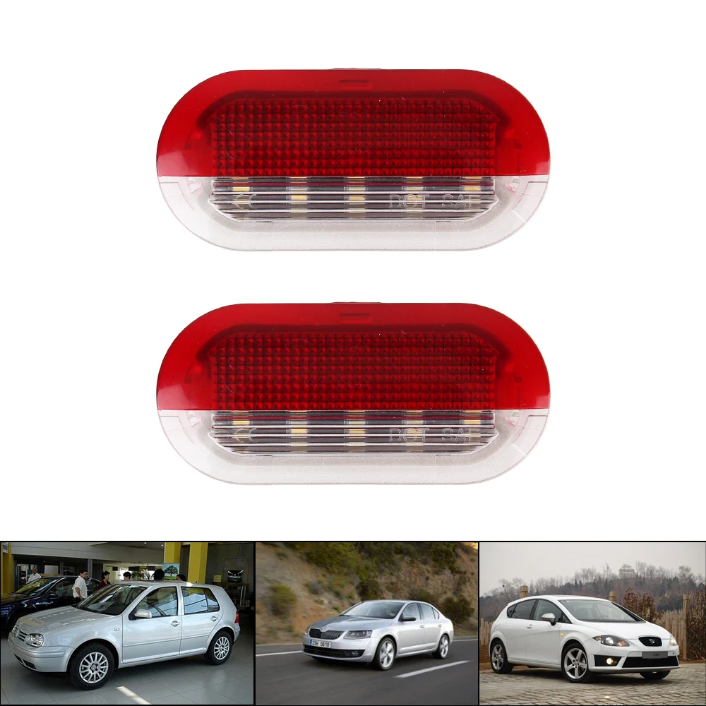 Car Door Welcome Lights Puddle Light 1 Pair LED Car Courtesy Light 12V 3W Door Lamps For VW Golf MK3 MK4 Beetle Jetta Polo