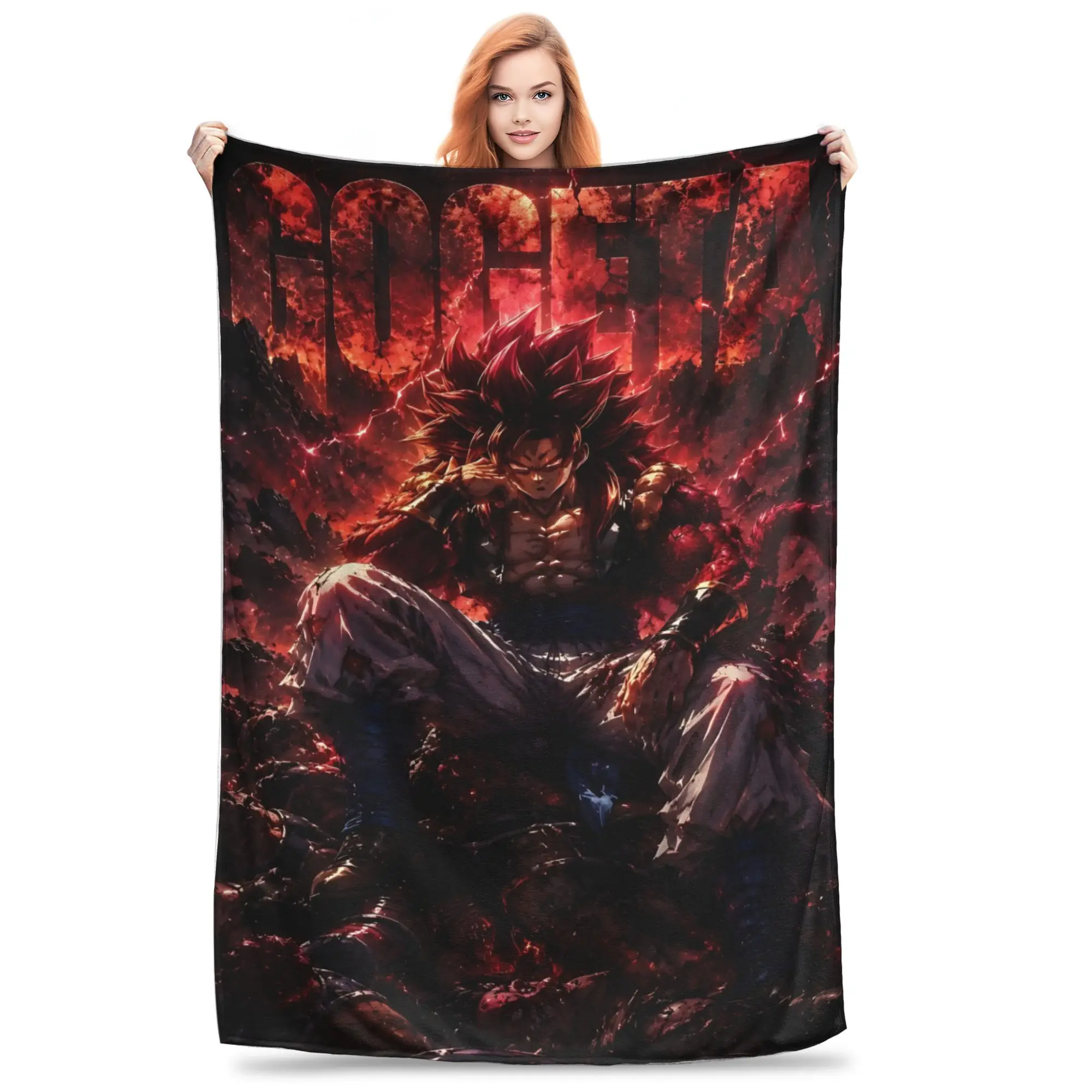 1PC home Cutecore Room Decor One Piece Anime LUFFY Gear 5 Blanket Throw Blanket Shonen anime Novelty Warm Blanket All Season
