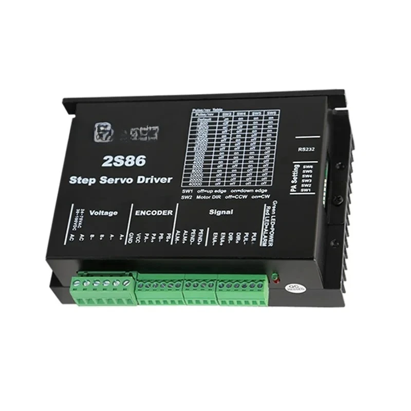 2 Phase 2S86 DC 36/48, AC 27-75 1-8A Send Pulse Alone Analog IO Signal Speed Control Stepper Motor Driver
