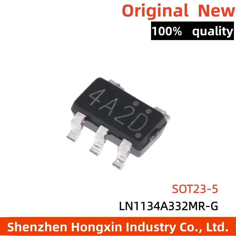 

10 pieces of LN1134A332MR-G screen printed 4A2D SOT23-5 low dropout linear regulator IC