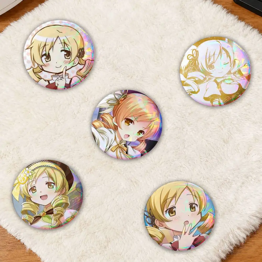 MA-mI- Tomoe Round Brooch Badge Jewelry Pins Gifts for Friends Bag Hat Shirt Decor