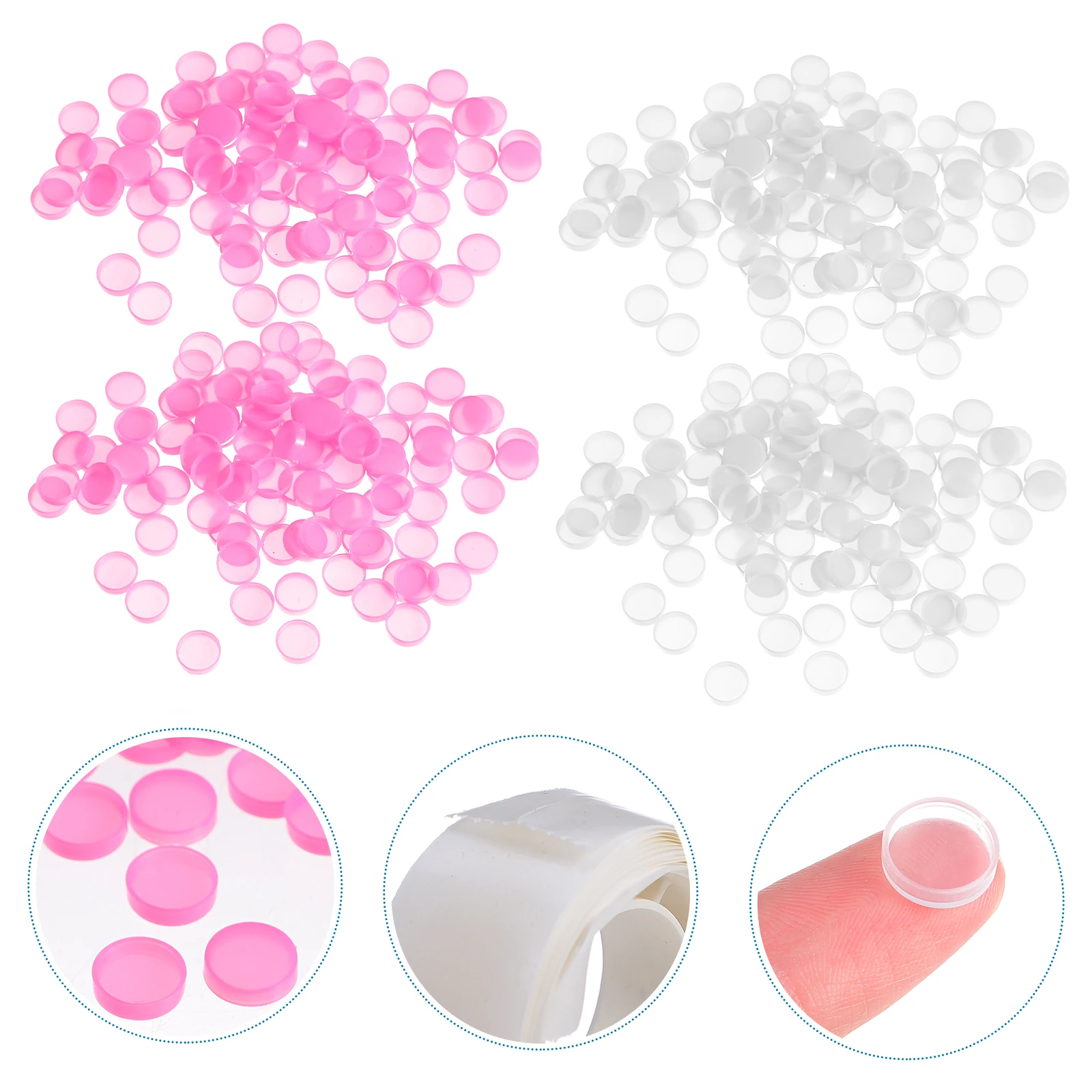 

200 Pcs Eyelash Glue Holder Bulk Saver Cup Plastic Extension Professional Tools Lash Adhesive Accessories Grafting Kit