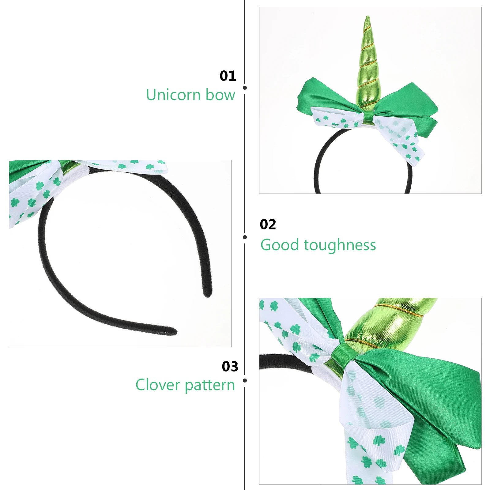 

Bow Head Buckle St. Patrick Day Headband Hair Hoop Festival Hoops Party Headdress
