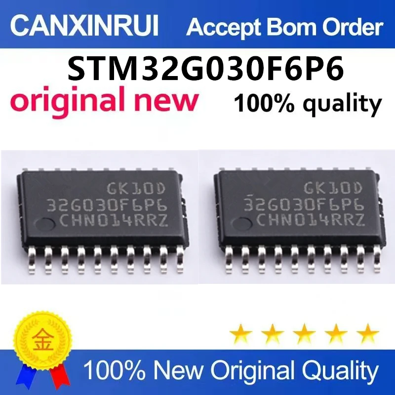 (5-100pieces)Original STM32G030F6P6TR TSSOP-20 ARM Cortex-M0+32-bit microcontroller MCU
