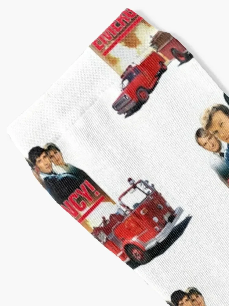 Retro Vintage 70s Medical Drama EMERGENCY! Tribute Socks Lots hockey Designer Man Socks Women's