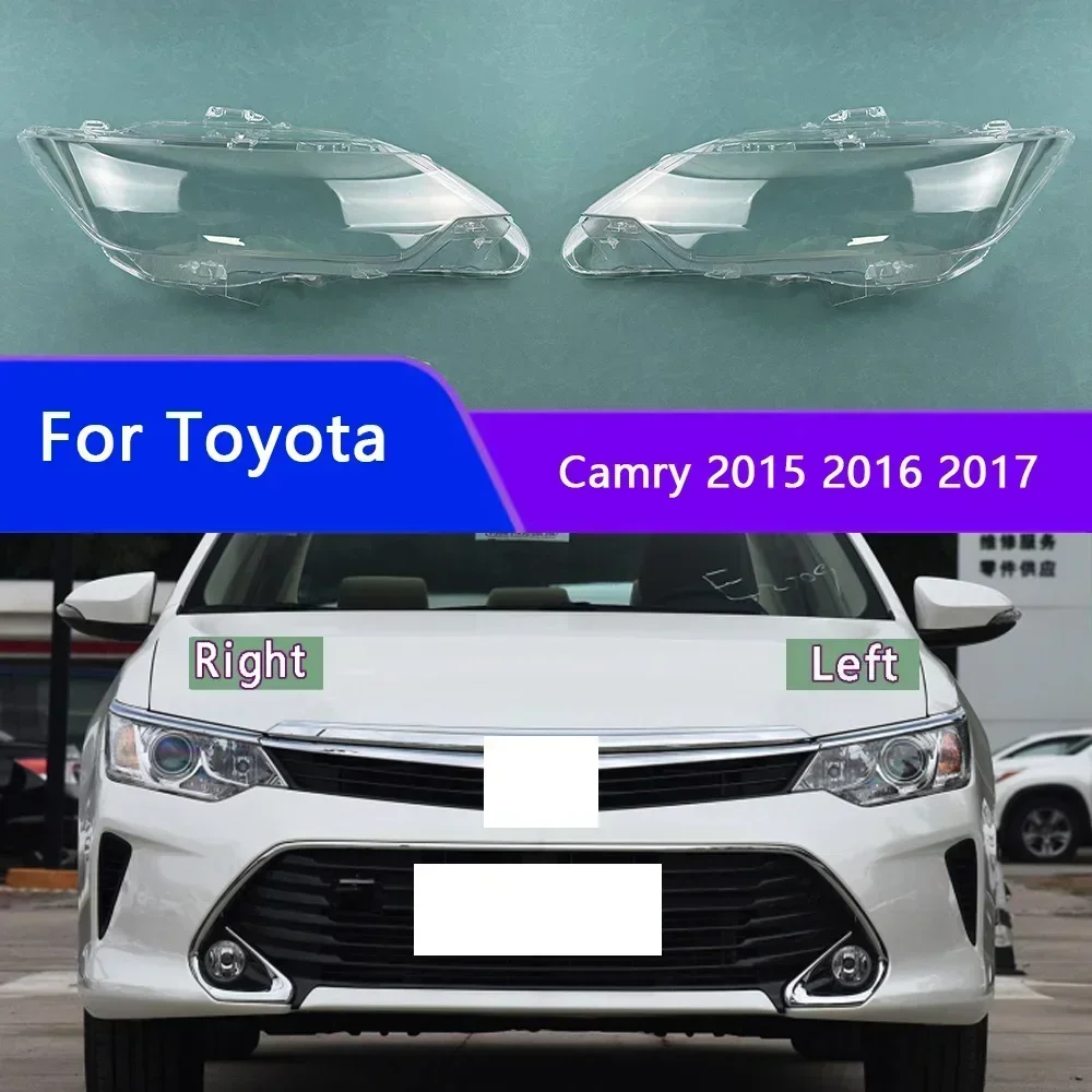 

Для Toyota Camry 2015 2016 2017, автомобильные аксессуары, крышка фары, прозрачный чехол для абажура, линза из плексигласа