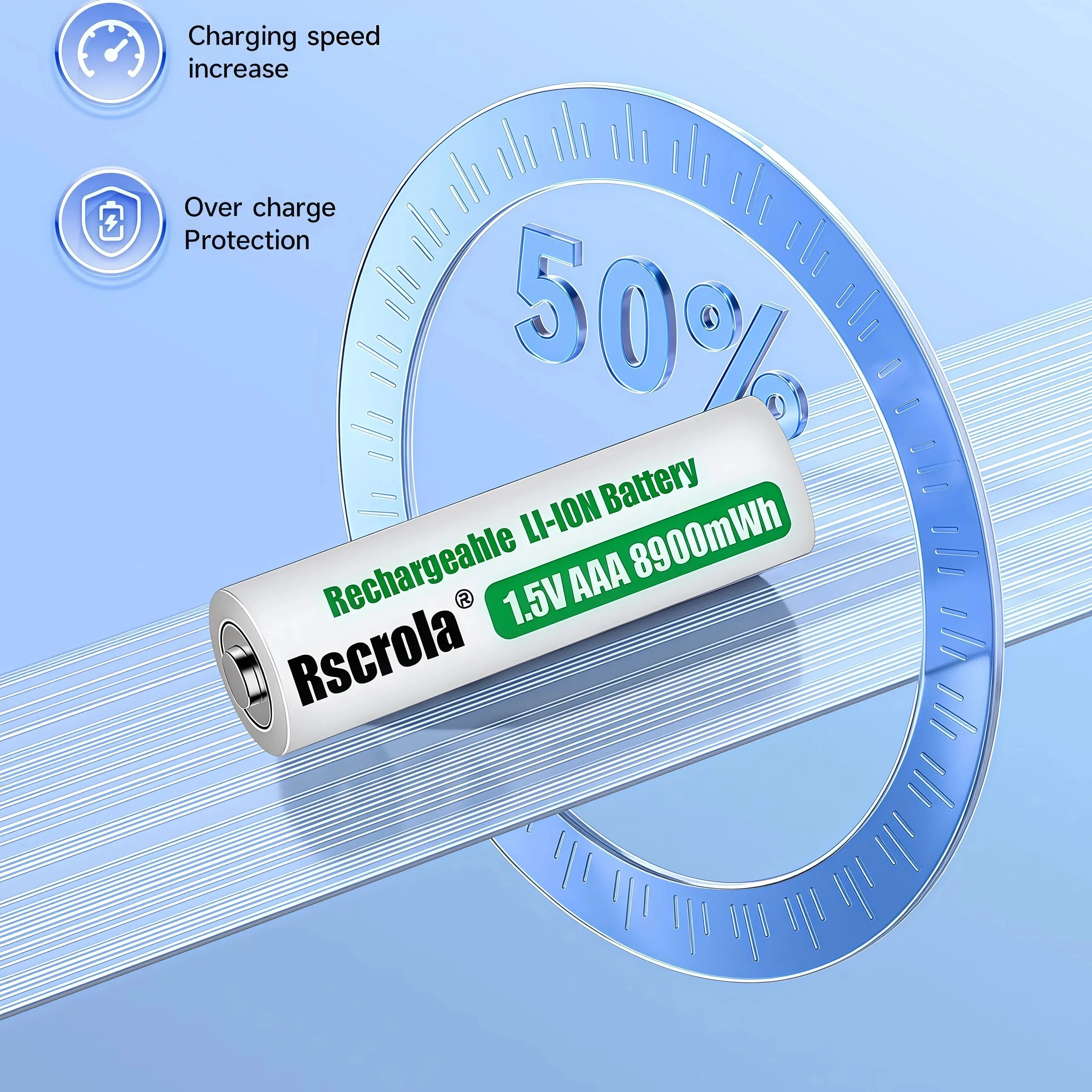 Baterai Lithium Ion 1.5V AAA/A - Rechargeable Battery Aa ulasan dan harga