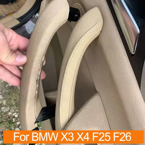 BMW X3 X4 F25 F26 용 외부 커버 트림 어셈블리 교체 핸들이있는 왼쪽 오른쪽 자동차 인테리어 승객 도어 핸들