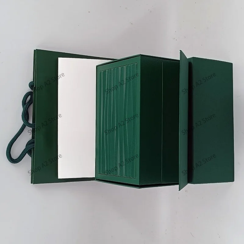 Watch Box With Wave Pattern Design, Green Gift Packaging Set For Men And Women, Jewelry Storage OrganizerGoods view 6
