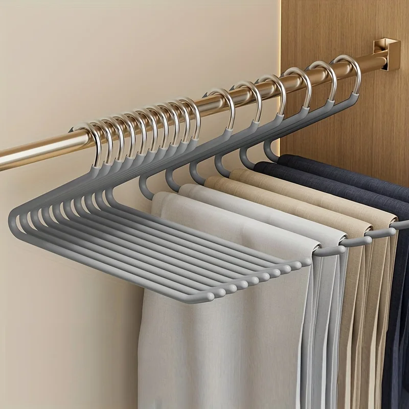 10 stücke Z-Förmigen Hosen Rack Gans Typ Hosen Rack Multi-funktion Hosen Jeans Lagerung Für Haushalts Produkte Kleidung rack Aufhänger – Detail 6