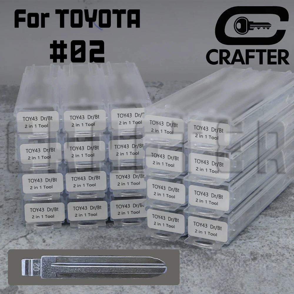 

Ключ Crafters LISHI Tool 2 в 1 TOY43 для лезвия TOYOTA # 02