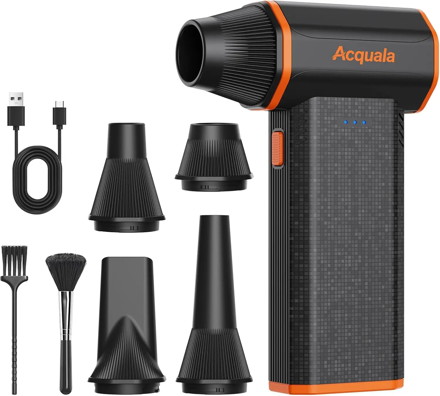 

Электрический пылесос для сдувания пыли, сверхмощный пылесос с частотой вращения 160000 об/мин, 3-ступенчатая регулировка мощности, перезаряжаемый, беспроводной, для клавиатуры