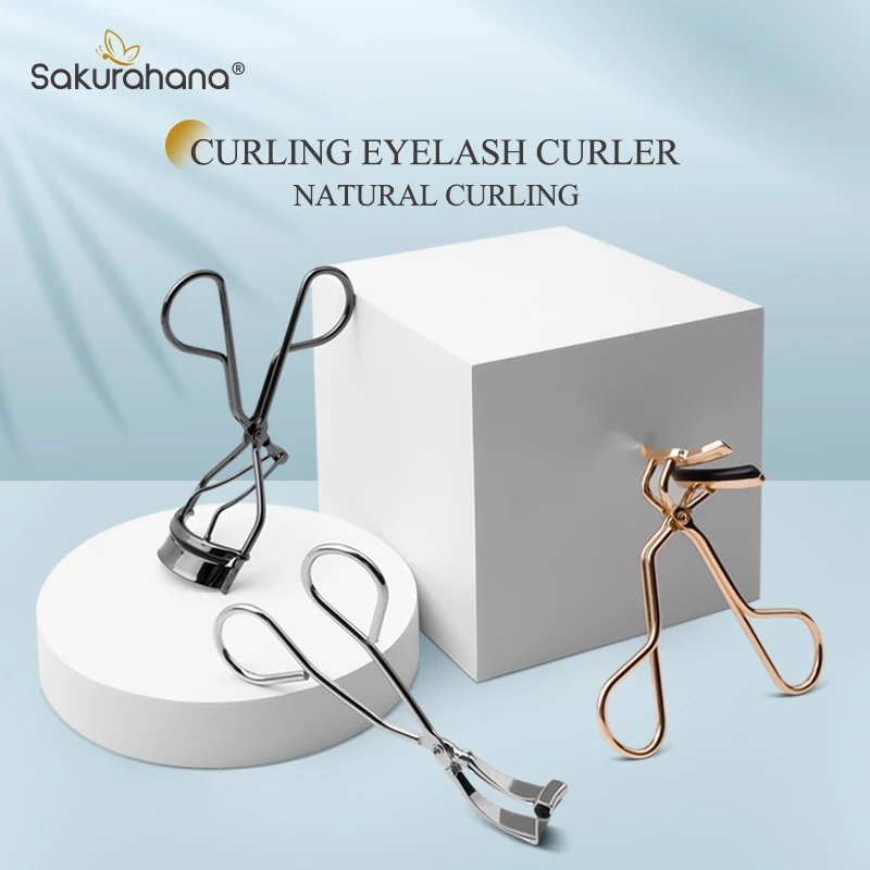 ساكوراهانا المهنية المطاط رمش بكرة الشعر منصات رمش بكرة الشعر الملقط أداة مساعدة الكربون الصلب بكرة الشعر لأداة ماكياج