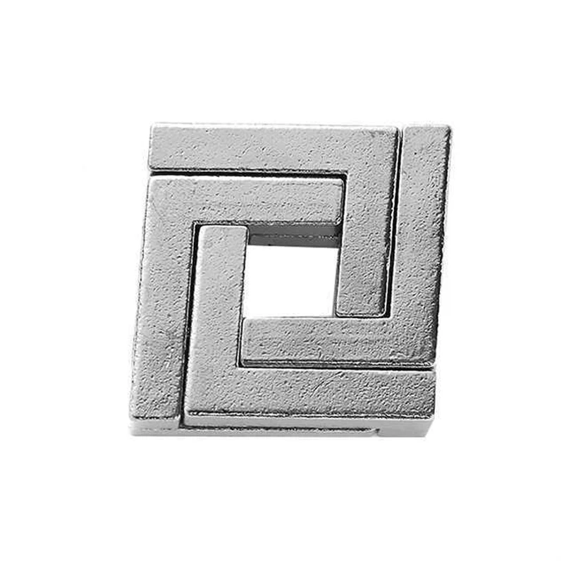 Classic Lock Puzzle Disentanglement Mind Metal Puzzles Unlock Interlock Game Brain Teaser Toys for Kids Adults IQ Challenge