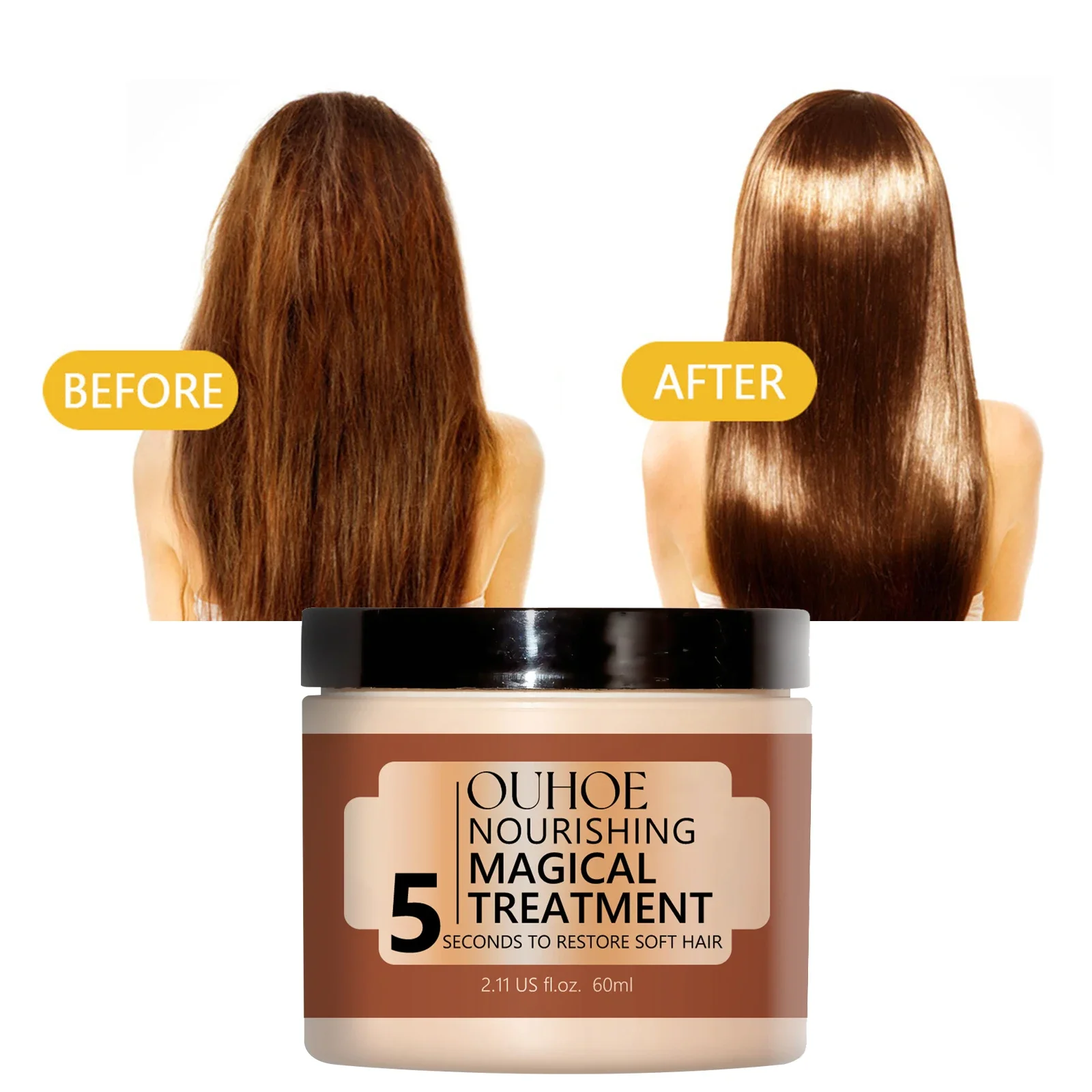 Magical Treatment Hair Mask 5 Seconds Repair Frizzy Damaged Soft Smooth Shiny Hair Straighten Moisturize Hair Care Conditioner