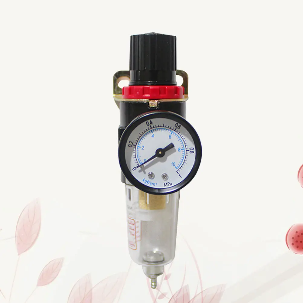 1 set Air Filter Regulator 12.7Mm Moisture Trap Pressure Gauge For Pneumatic Air Compressor Tool High Strength No Leakage view 4