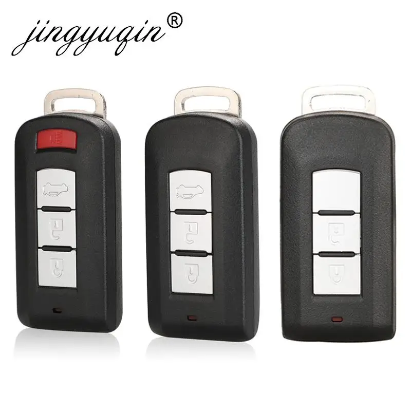 

jingyuqin 2/3/4 Buttons Car Remote Smart Key Shell for MITSUBISHI ASX Outlander Sport Pajero Shogun Montero Lancer RVR