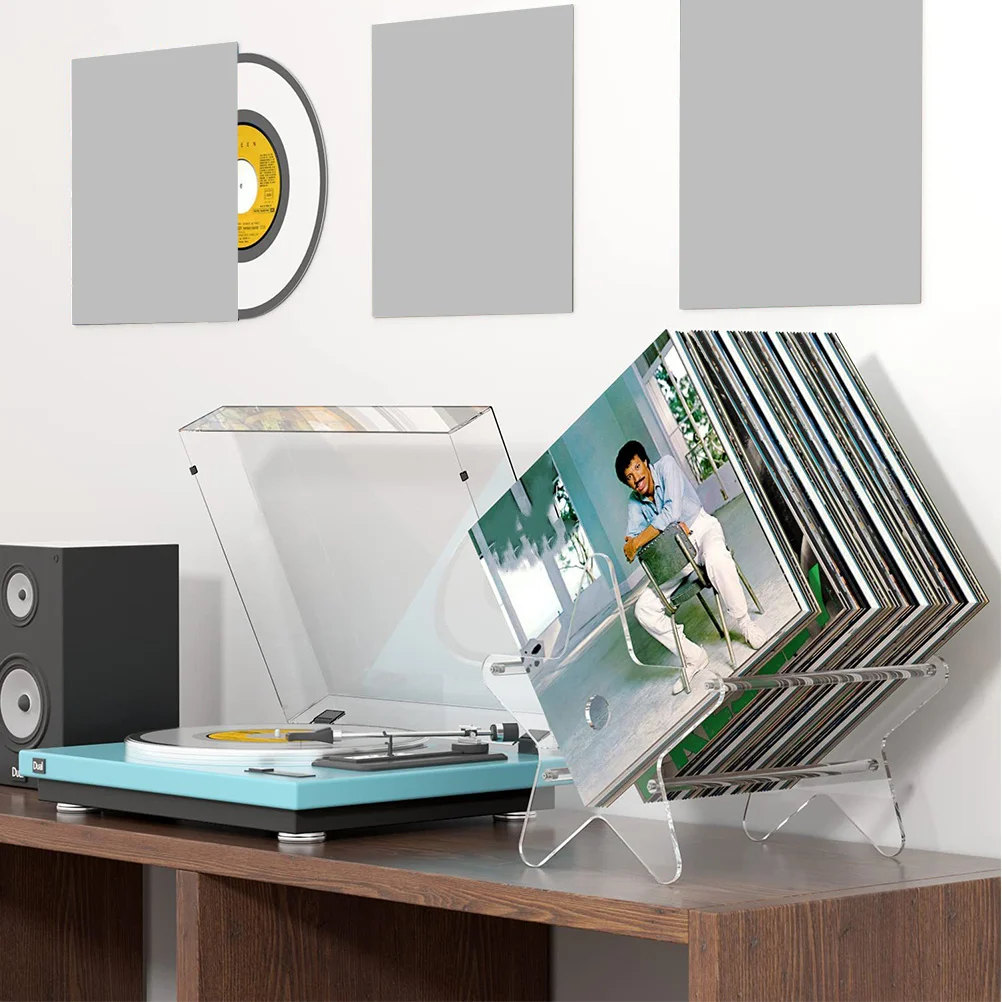 1Pcs Transparent Star Shape Desktop Storage Organizer Book Container for Home Office Cd Display Holder Desktop Storage Box