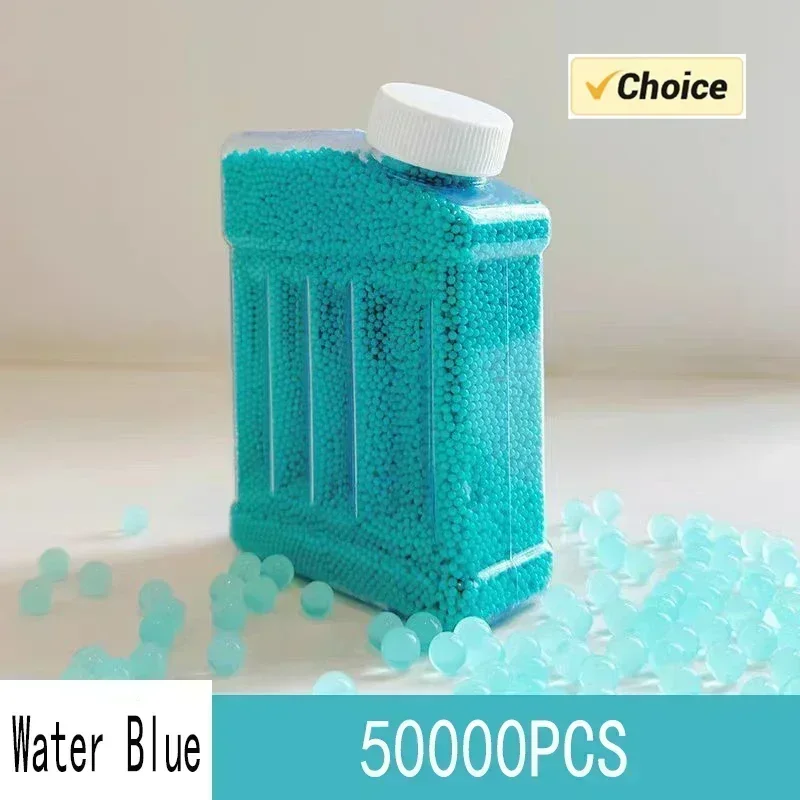 B50000PCS كرة جل الماء 7-8 مللي متر لعبة المسدس الرصاص اكسسوارات الصيف في الهواء الطلق اطلاق النار اللعب لعبة الرياضات المائية لعب للأطفال الكبار #6