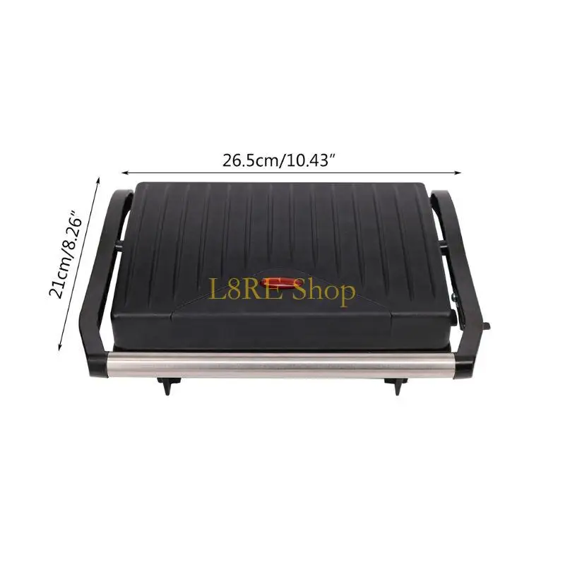L8RE Electric Contact Grill Barbecue 무연 베이킹 개방 180도 바베큐