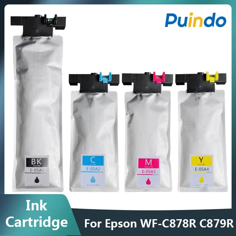 

T05A1 T05A2 T05A3 T05A4 Ink Cartridge With Pigment Ink For Epson WorkForce Pro WF-C878R WF-C879R Printer Ink European version