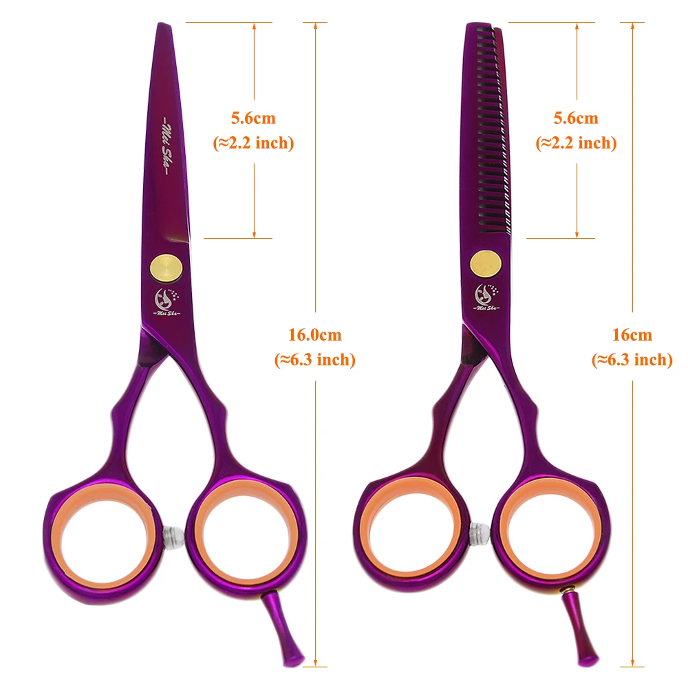 

5.5" Professional Hair Cutting Scissors Japanese Steel Hairdressing Scissors Set Salon Hair Thinning Shears Hair Clippers A0029A