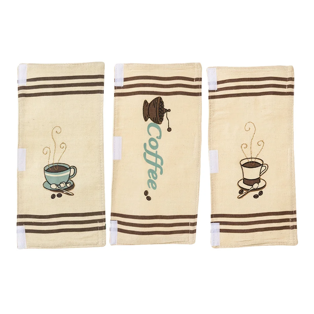 

3pcs Refrigerator Door Handle Covers Freezer Microwave Oven Handle Protector Soft Stain Resistant Kitchen Appliance Cover No