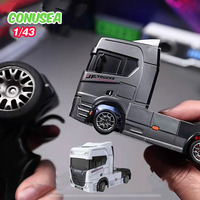 1/43 Rc Truck Dump Trucks 2.4G Desktop Mini Remote-Controlled Car Construction Engineering Vehicles Toys for Boys Christmas Gift