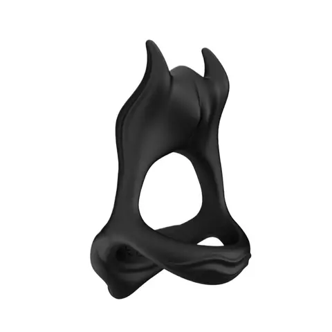 Silicone Precision Lock Ring Triple Restraint Penis Ring Band with Physical Vibration Lock Sleeve Anti-Ejaculation Delay Ring