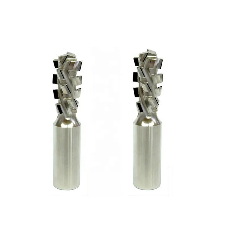 PCD spiral cutter for CNC end milling wood Z = 3 + 3