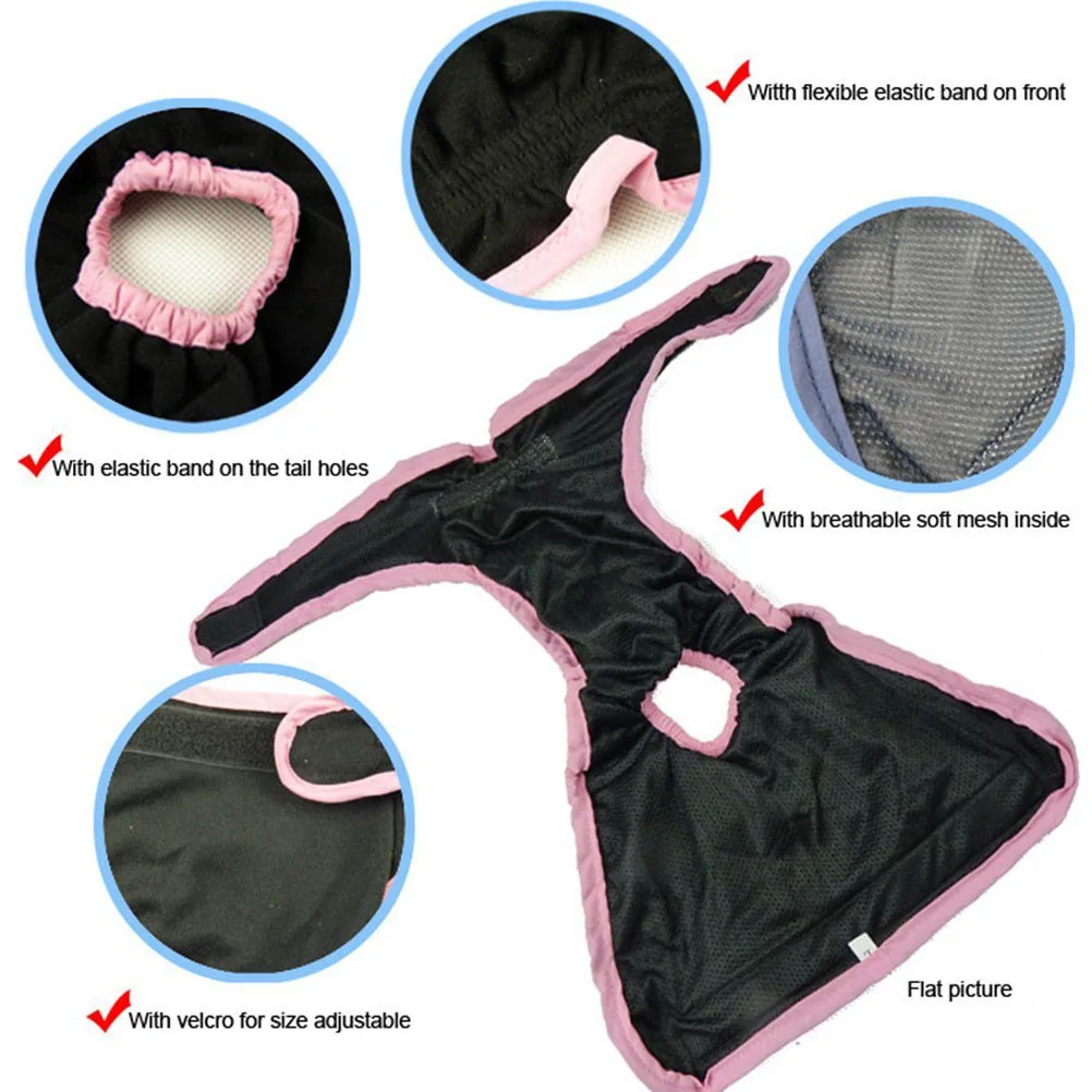 

Female Dog Pants Sanitary Clothes Black Soft Cotton Leak Proof Dog Diaper Pants Clean Supplies Pet Products Menstrual Period