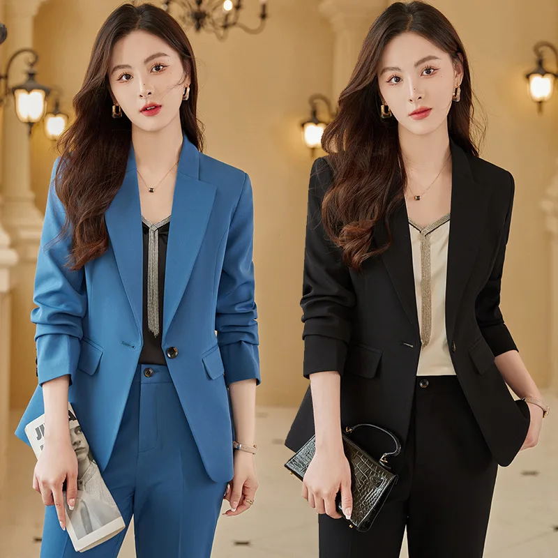 

High Sense Business Suit Women's 2023 Autumn New Long Sleeve Fashion Temperament Goddess Style Fried Street Small Suit