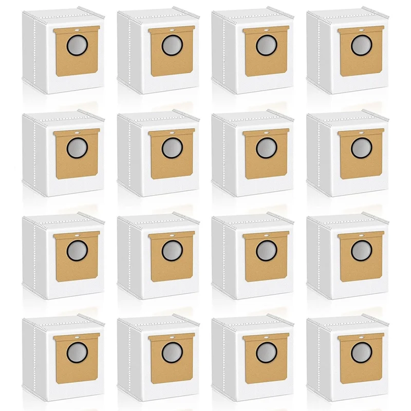 16Pack Vacuum Dust Bags Replacement Parts For Eufy L50, L60 / L60 Hybrid Self-Empty Station, Vacuum Cleaner Dirt Disposal Bags