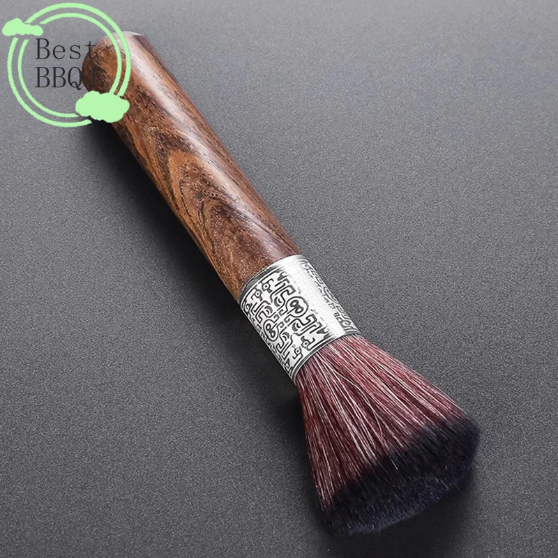 (BBQ4)Wooden Espresso Black Coffee Powder Washing Brush For Coffe Filter Maker Barista Cleaning Grinder Cafe Tools