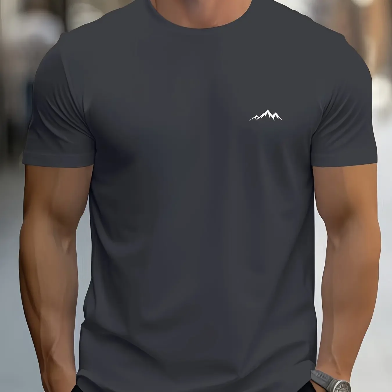 New Arrival Men's Mountain Graphic T-Shirt 3D Printed Daily Casual Crew Neck Short Sleeve Outdoor Street Basic Tee Tops
