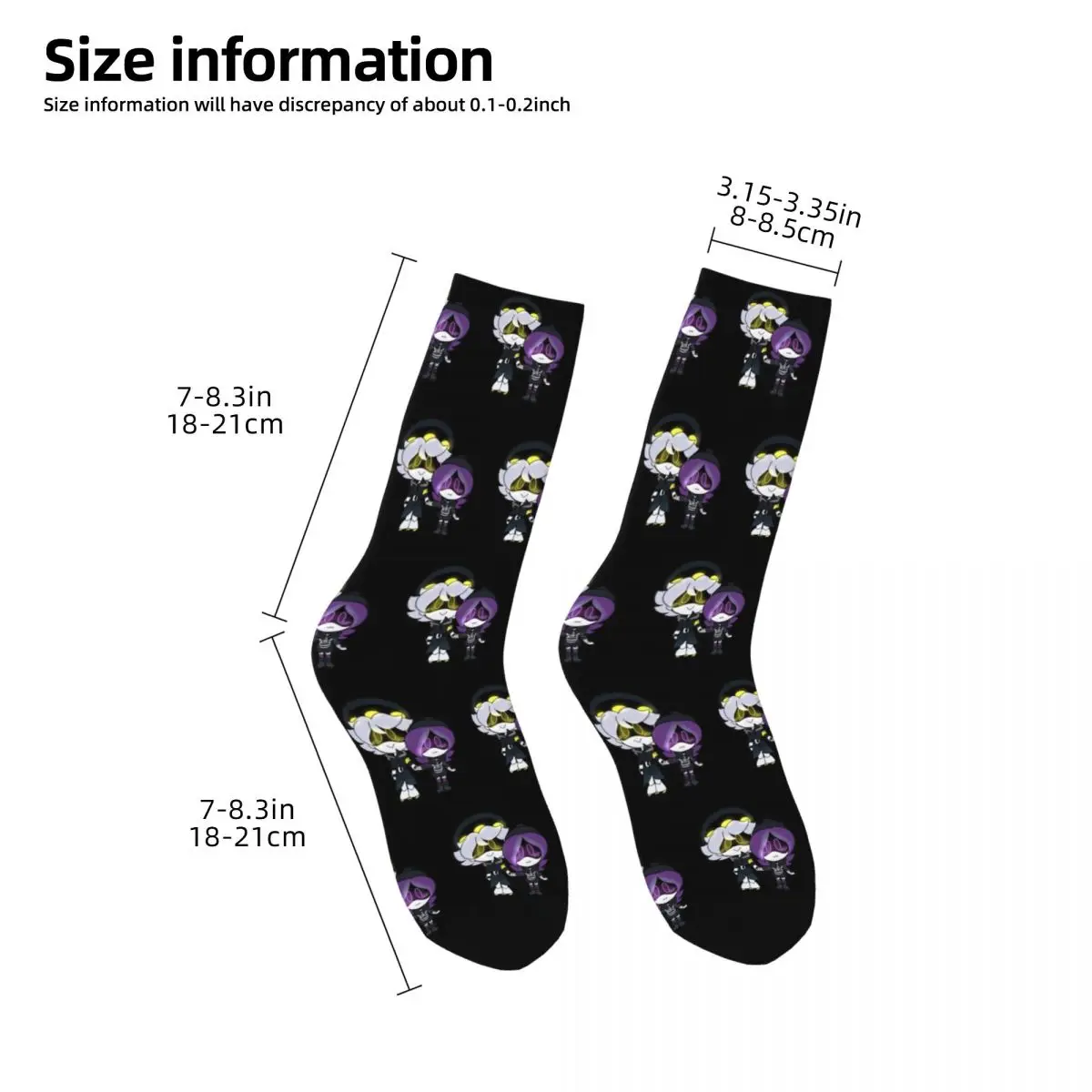 Cool Cute Murder Drones Uzi And N Sports Socks Game Polyester Crew Socks for Unisex Sweat Absorbing