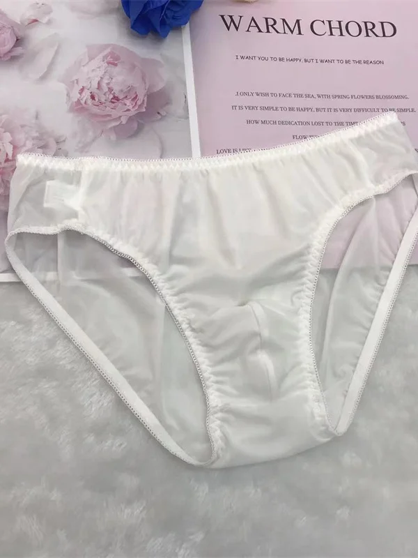 Sexy Smooth Elastic Close-Fitting Men's Underwear Daily Comfort Base Layer Triangular Pants U-Shaped Design mid Waist Nylon
