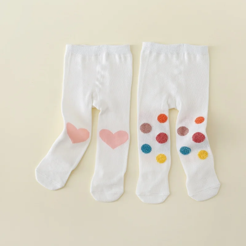 Lawadka-Collants en coton pour nouveau-né fille, bas décontractés à pois pour bébé fille, 0-24 mois, printemps